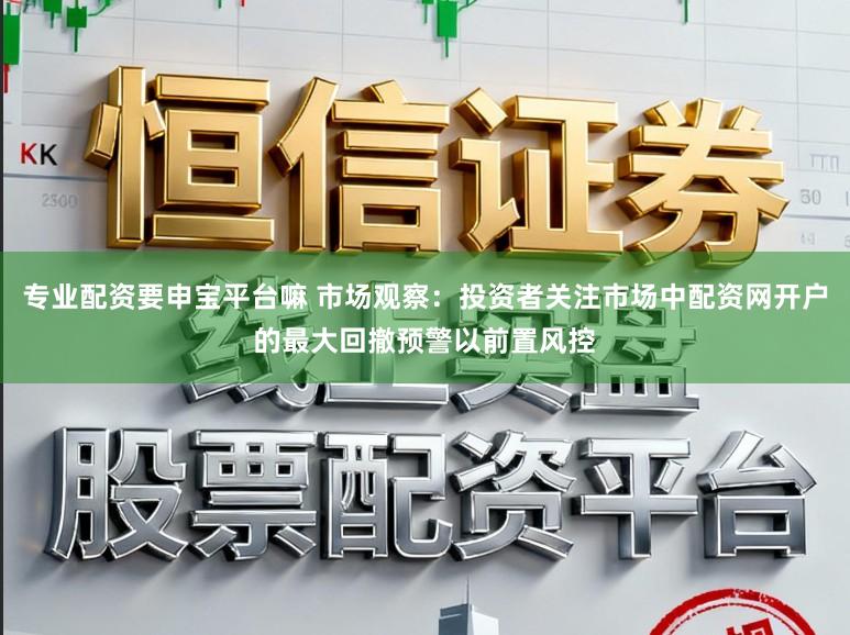 专业配资要申宝平台嘛 市场观察:投资者关注市场中配资网开户的最大回撤预警以前置风控